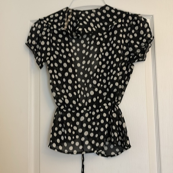 Xhilaration target polka dot tie blouse - Picture 3 of 3
